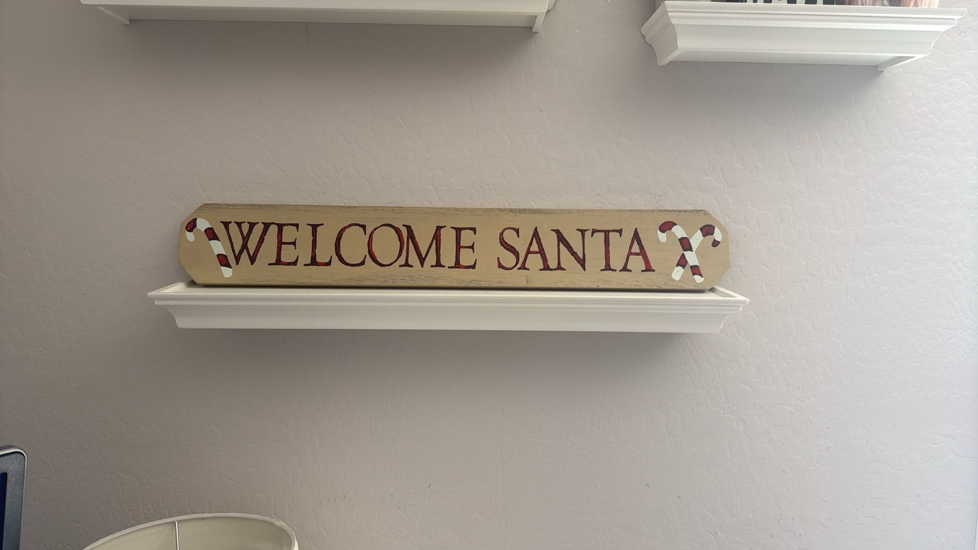 Welcome Santa Sign