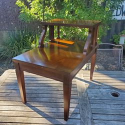 Vintage Mersman Mid-Century Modern Mahogany 2-tier End Table