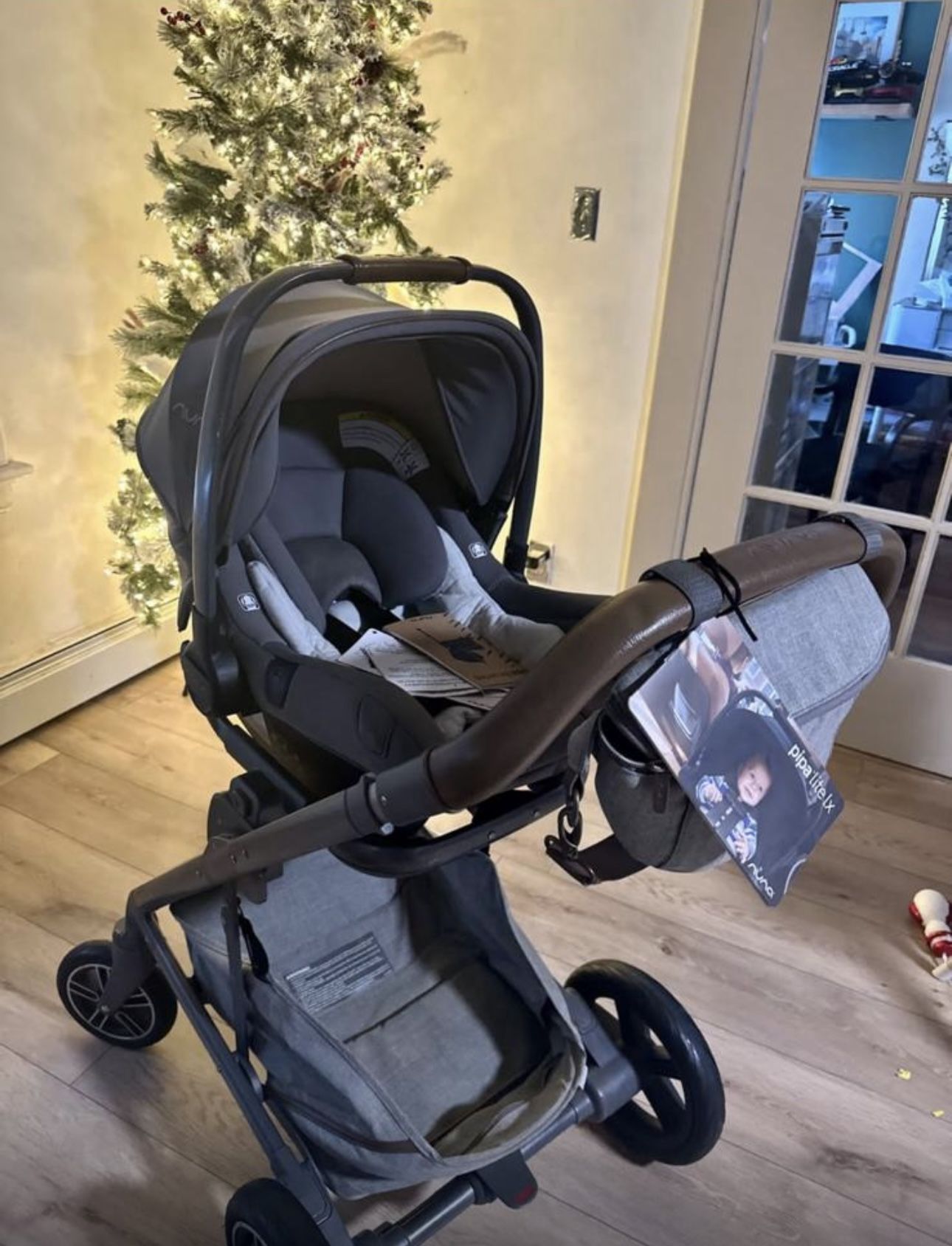 Nuna 2021 MIXX™ next Refined Collection Strolle Set AND Nuna PIPA™ Lite LX Infant Car Seat Sling Bag