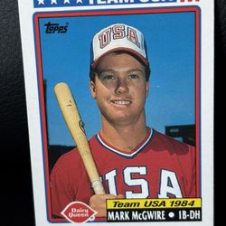 Mark McGwire 1985 Topps RC - USA Baseball 