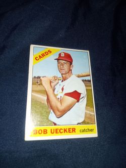 Vintage Topps 1966 Bob ueker #91 Trade mentioned EX MT