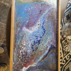 Poured Acrylic Tray Table 