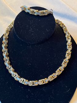 Men’s Byzantine stainless steel necklace