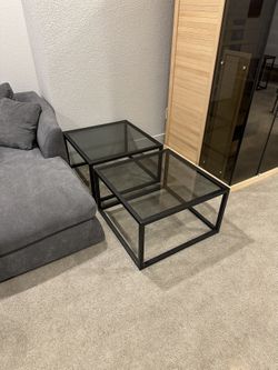 Black Coffee Tables / End Tables 
