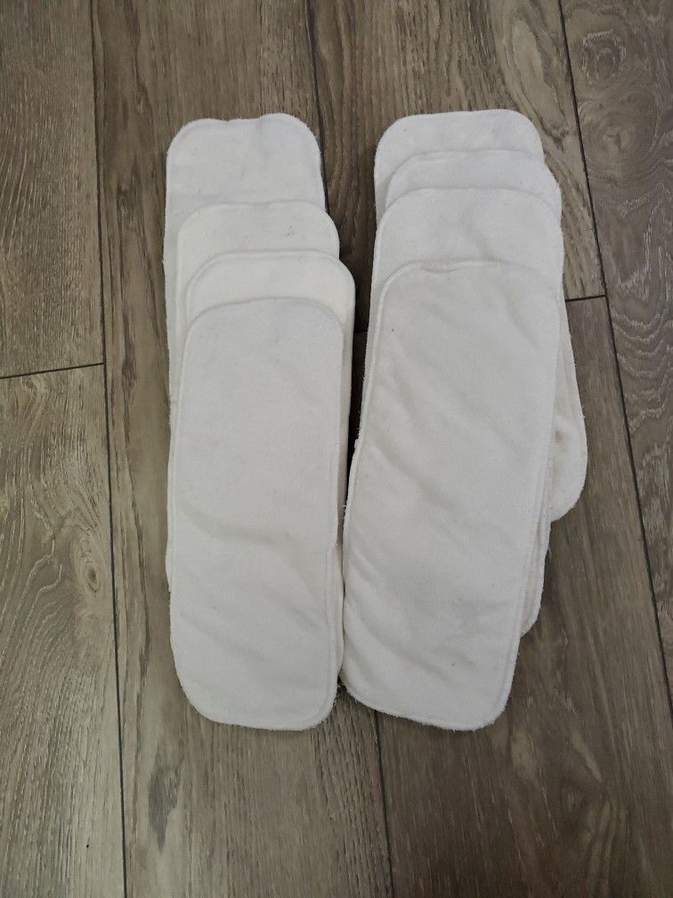 8 Flat Diapers