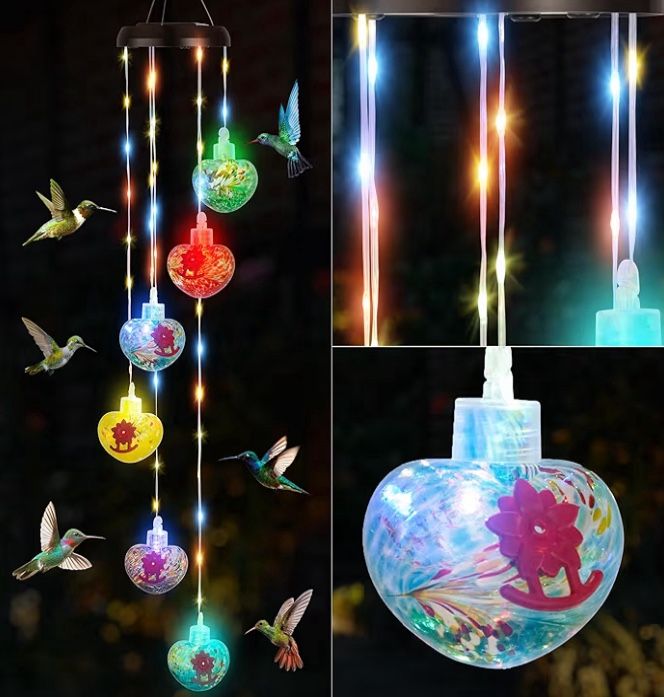 Solar-powered Wind Chime/feeder