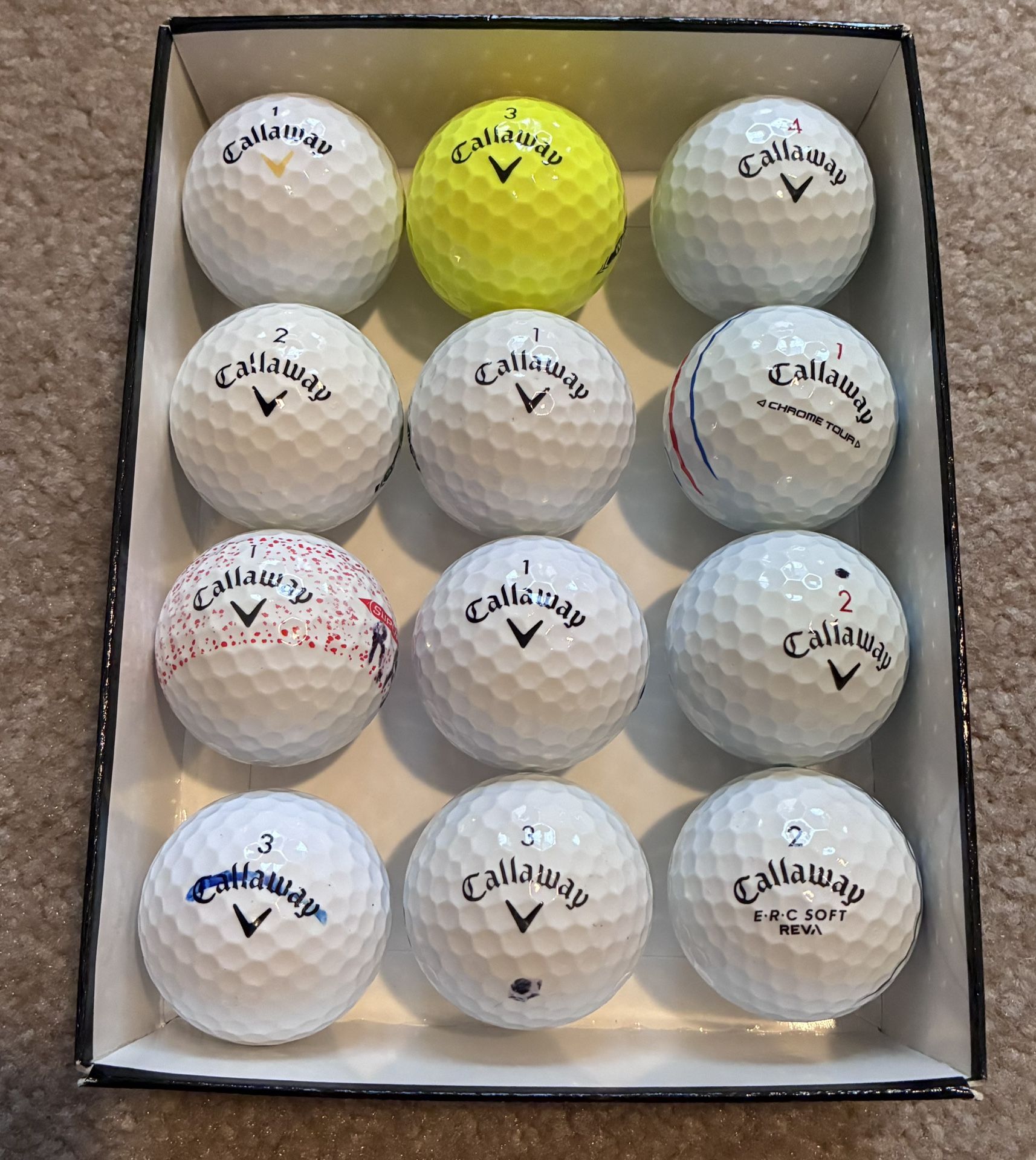 1 Dozen Of Callaway Golf Balls