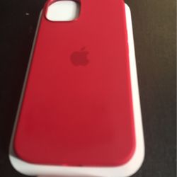 GENUINE Apple Silicone Case w/ iPhone 13 (6.1") - (PRODUCT) Red