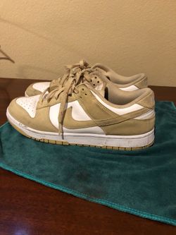 Nike dunks low  Gold suede.
