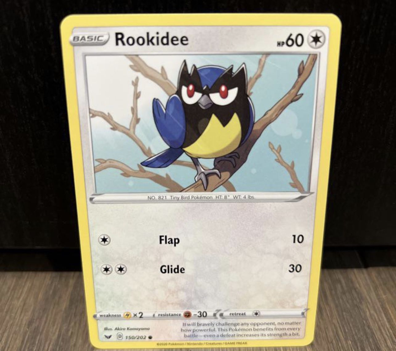 Pokemon Sword & Shield Rookidee Trading Card