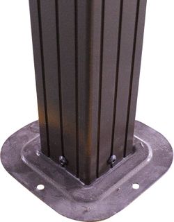 10*13-FT all-aluminum double-top sunshade, polycarbonate top, with cover cloth and mesh, suitable for gardens and lawns