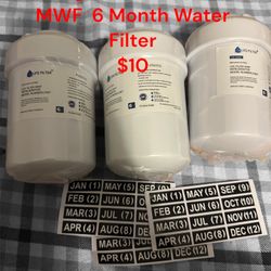 Life Filter 3 Pack GE Refrigerator Model GE MWF  6 Month Water Filter