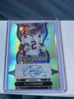 Kj Osborn Significant Auto Football Card 