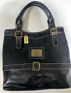 Black coach bag purse
