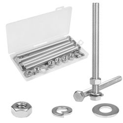 5 Sets 3/8-16x5 Hex Head Screw Bolt
