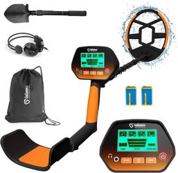 Metal Detector for Adults & Kids, GoGonova Kids Metal Detector, Waterproof Metal Detectors with High Accuracy Lightweight 8" Search Coil, All Metal & 