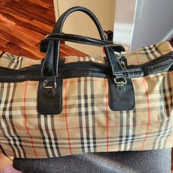 Authentic Vintage Burberry Weekender Bag