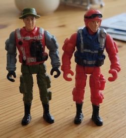 2 vintage fi joes from the 1980's