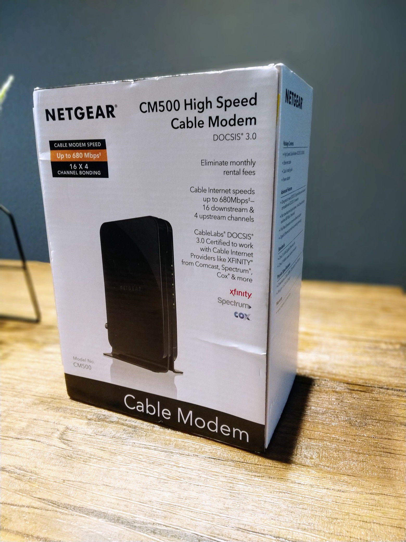 Netgear CM500 high-speed internet modem