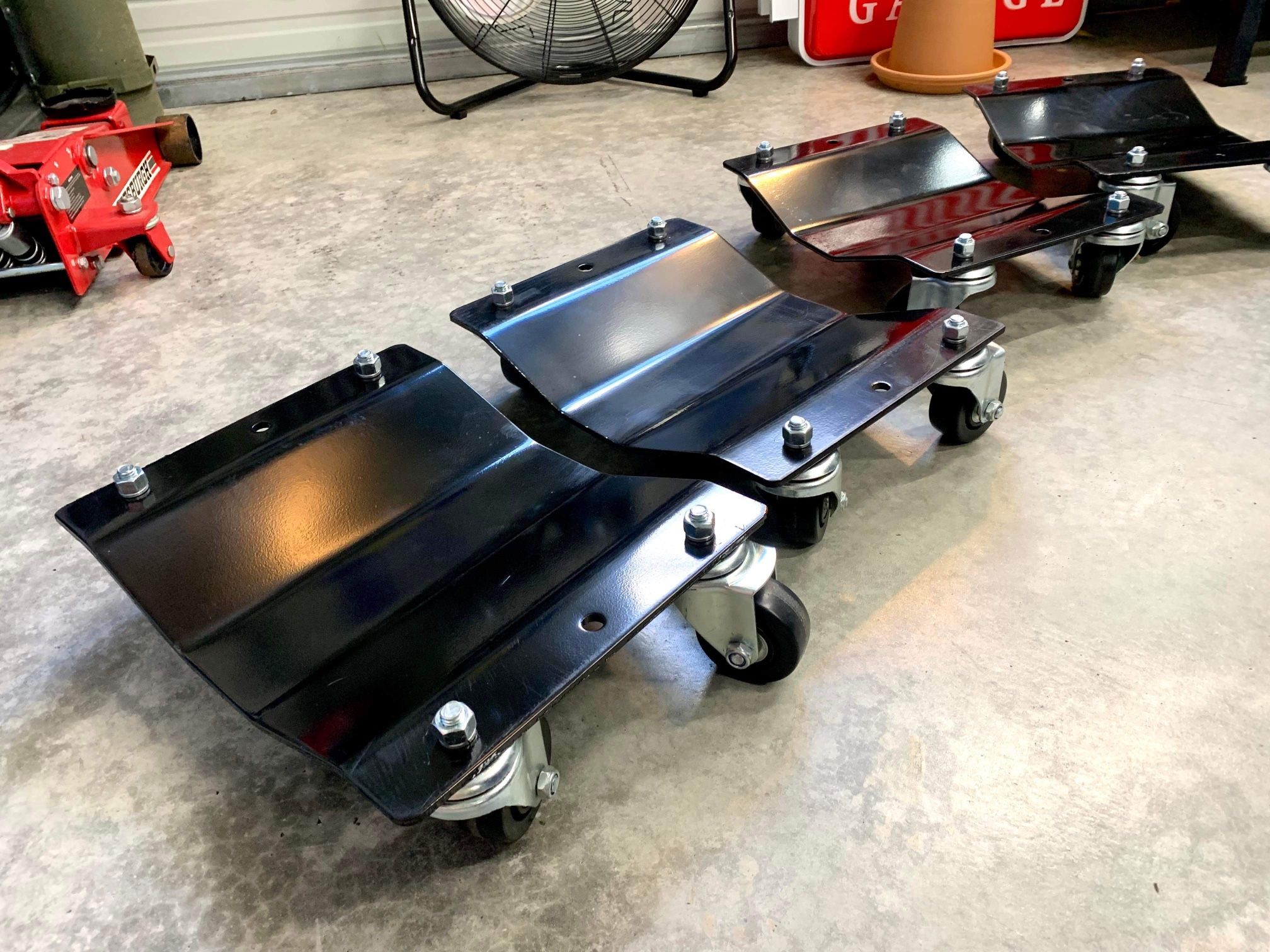 Heavy Duty Pentagon Wheel Dollies (4)