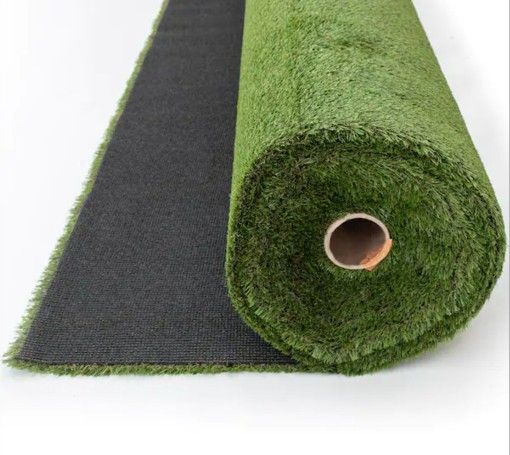 Fescue Multipurpose 12 ft. Wide x Cut to Length Green Artificial Grass Turf