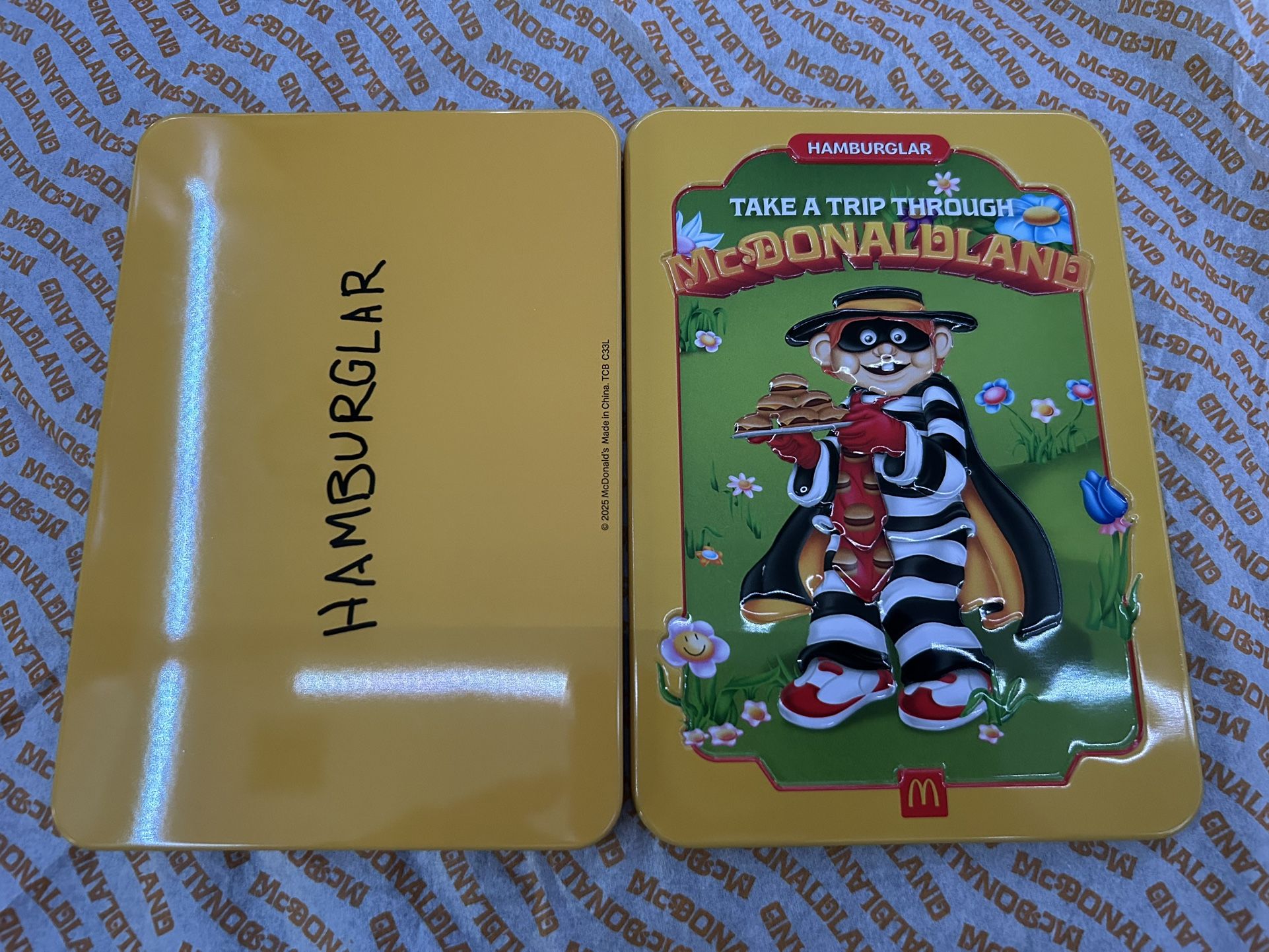 Mcdonalds Mcdonaldland Collectible Toy Hamburglar #2 Tin For Trade