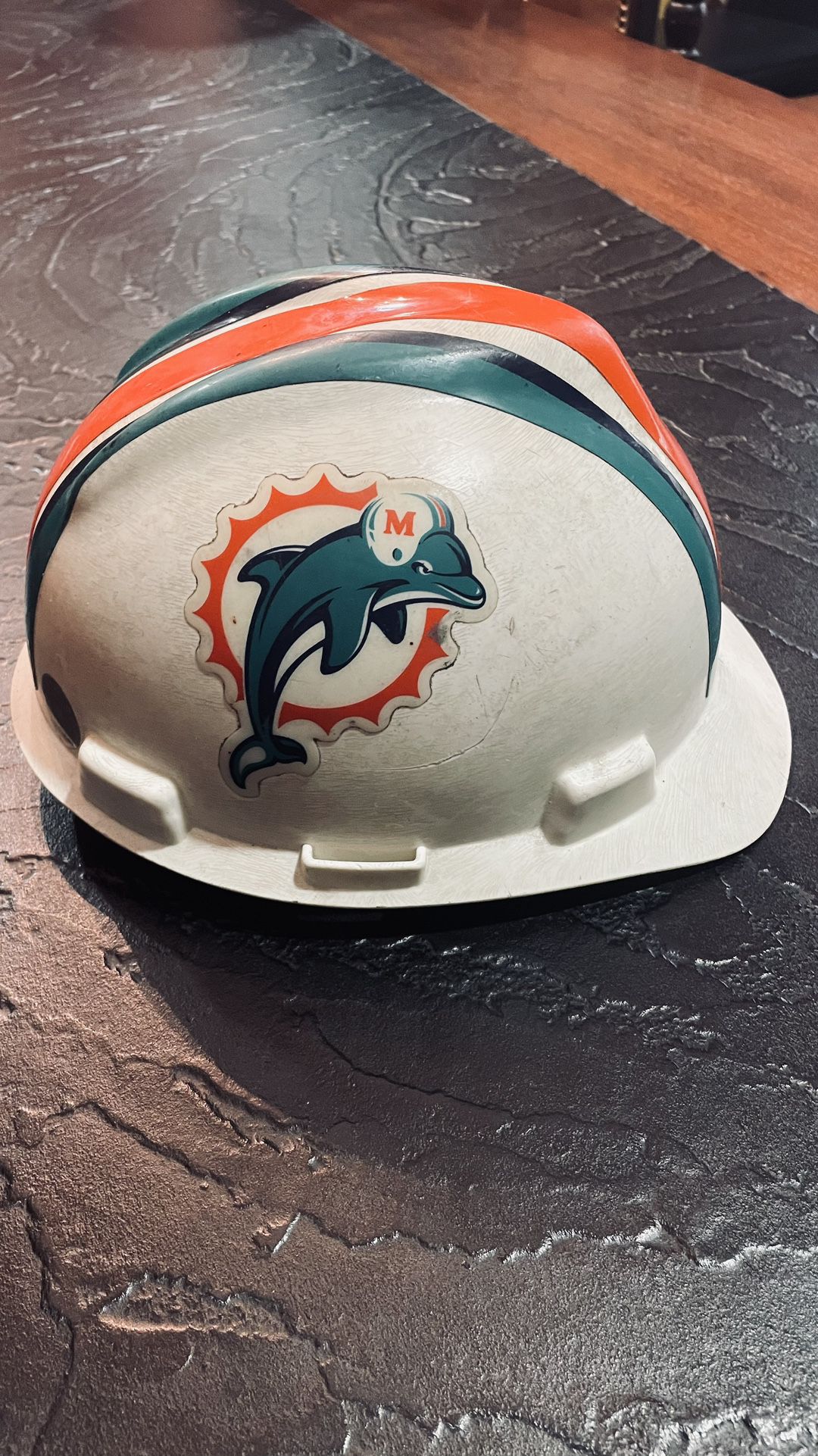Dolphins construction helmet $20.00 CASH, TEXT FOR PRICES.  