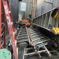Price drop on Used  8ft, 10ft, and 12ft step ladders