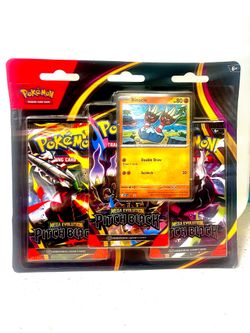 Pokémon TCG: Mega Evolution—Pitch Black Three-Booster Blister pack.