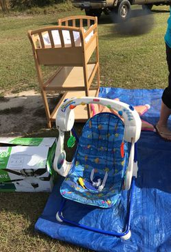 Swing and changing table