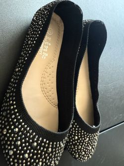 Link Black Studded Flats