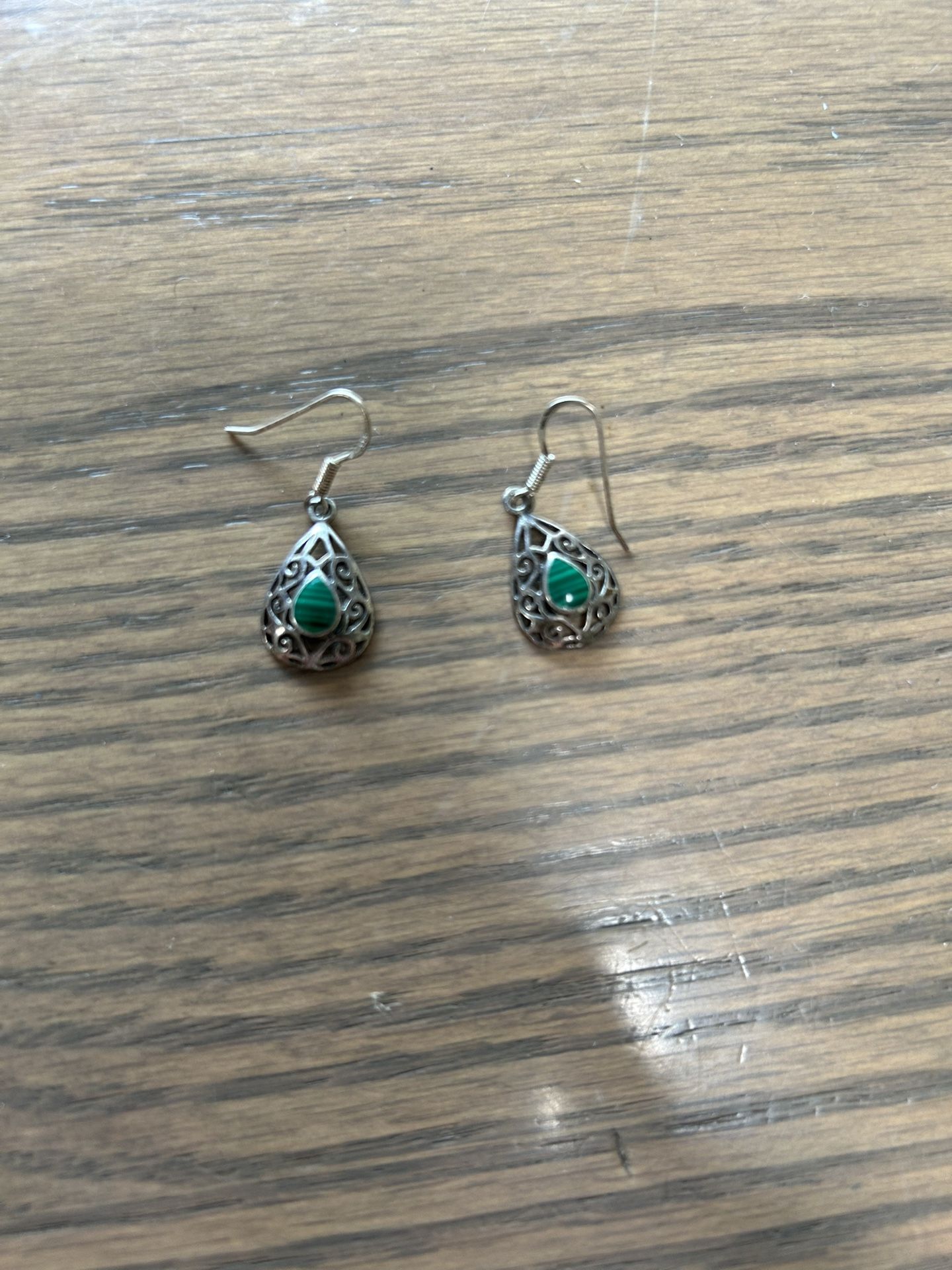 Silver earrings