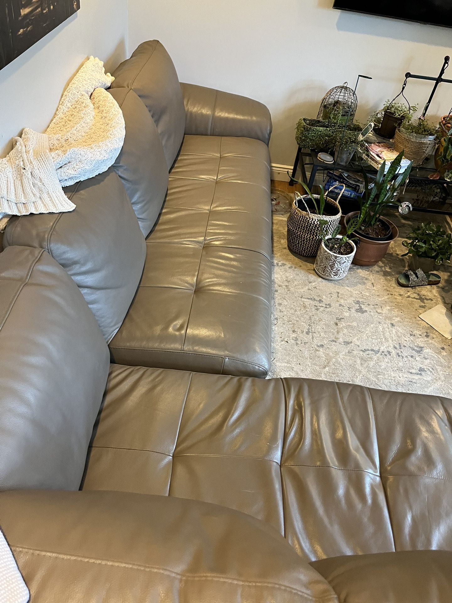 Brown Letter Couch
