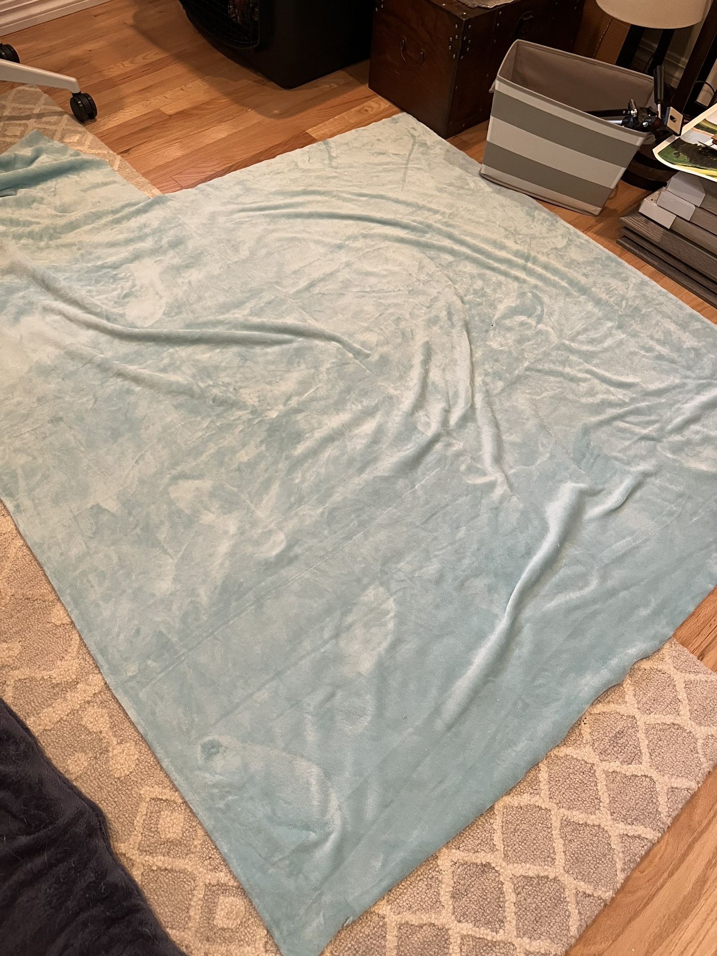 Light Blue Fleece Fabric