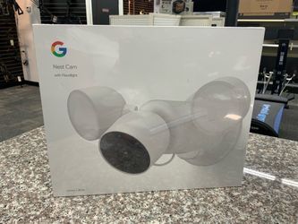 Google outdoor wired nest cam with flood light
