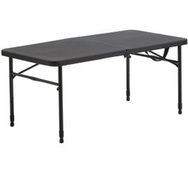 Move out Sale- Black Folding Table with Adjustable Legs pick up only ASAP