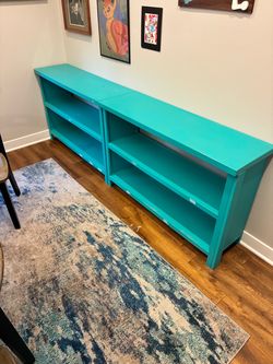 Teal Shelving