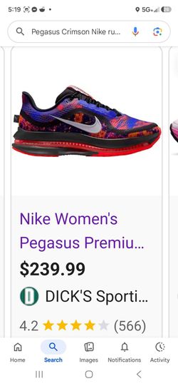 Nike crimson Pegasus