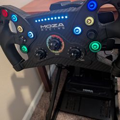 Moza r9 v3 with gt3 wheel - trade for PC or Mac