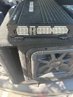 Amp & speaker 12 Kicker solo Baric