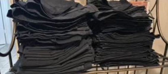 Black napkins cloth