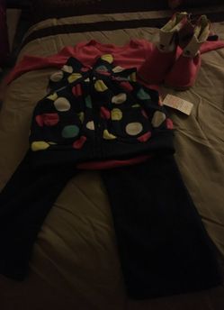 New set and boots size 12 moths