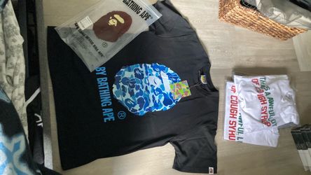blue bape tee