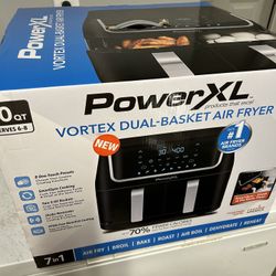 💥POWER XL VORTEX DUEL BASKET AIR FRYER 🔥🔥🔥🔥