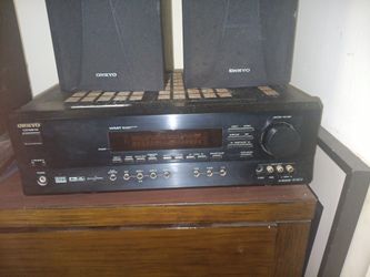 Complete Onkyo Reciever Subwooffer Speakers Surround Use ALL $120