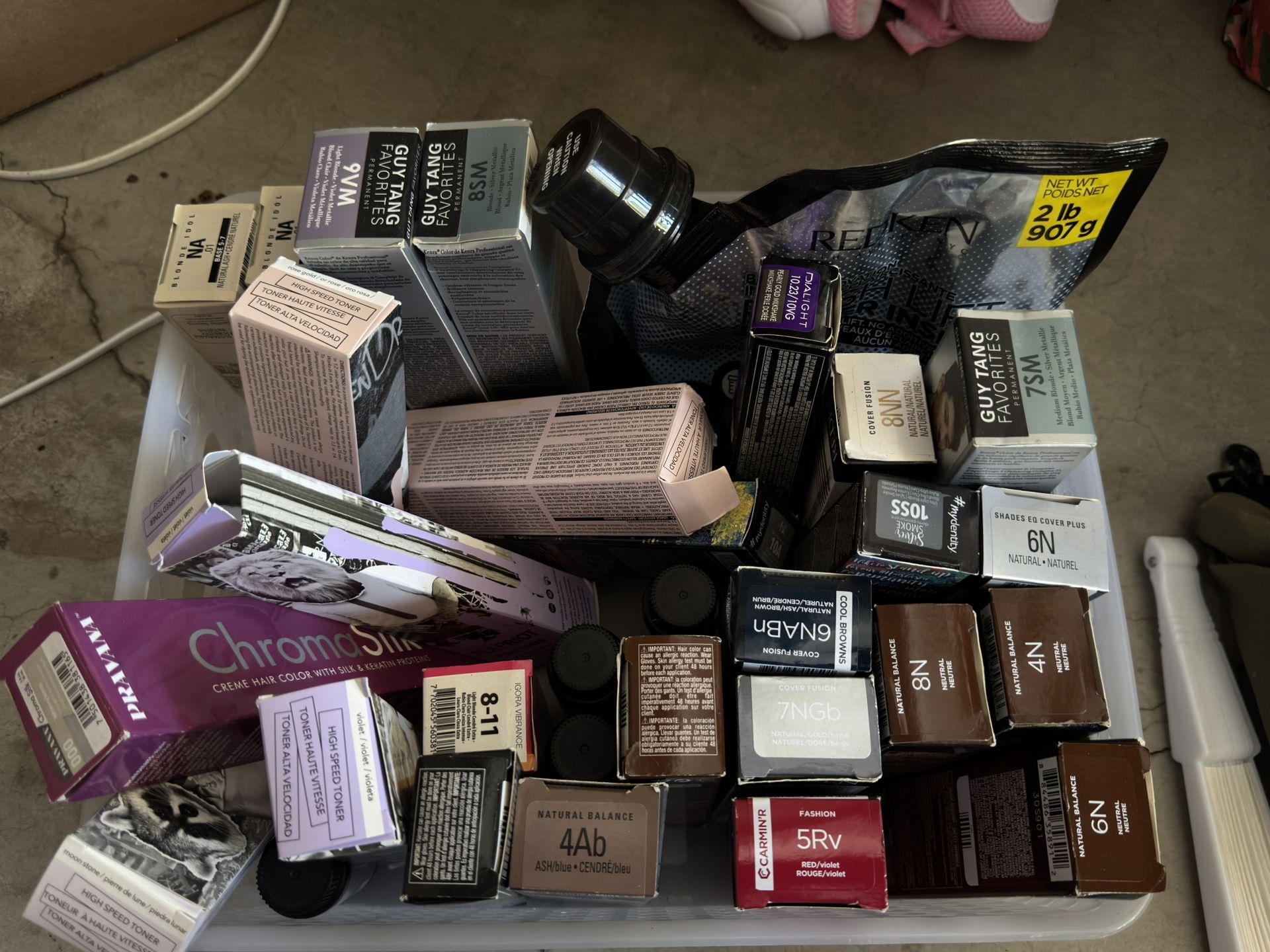 Mix of Various Toners and Permanent color PulpRiot, Redkin, Guy Tang