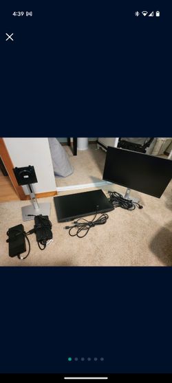 Work From Home Setup - Monitors, Docking Station, Cords