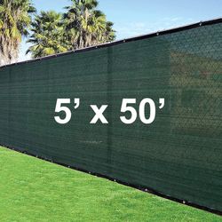 $40 (Brand New) Outdoor 5x50 ft privacy fence, mesh shade cover for garden wall yard backyard