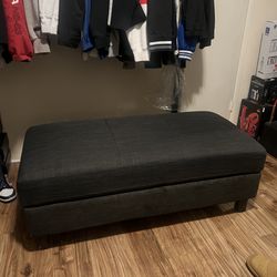 Black couch with storage
