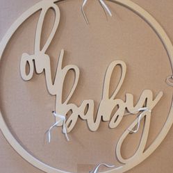"OH Baby" Babyshower Sign